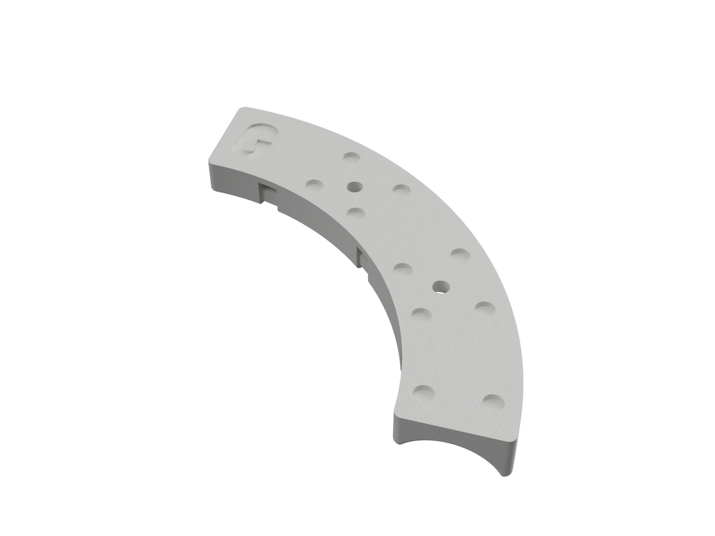 Underside of the 3/4 inch 90-degree hose mount