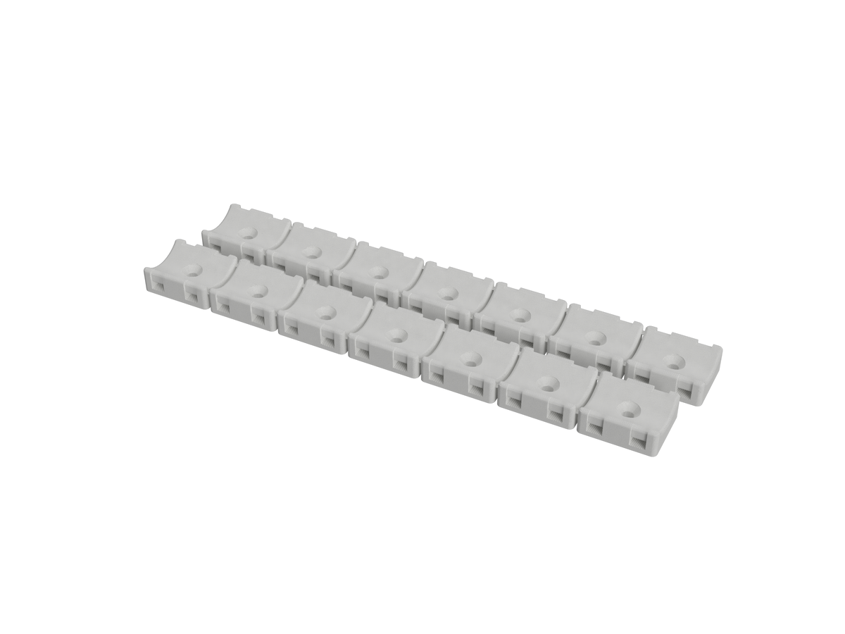 Pack of 2 strips, 14 straight hose mounts for 3/4 inch hose